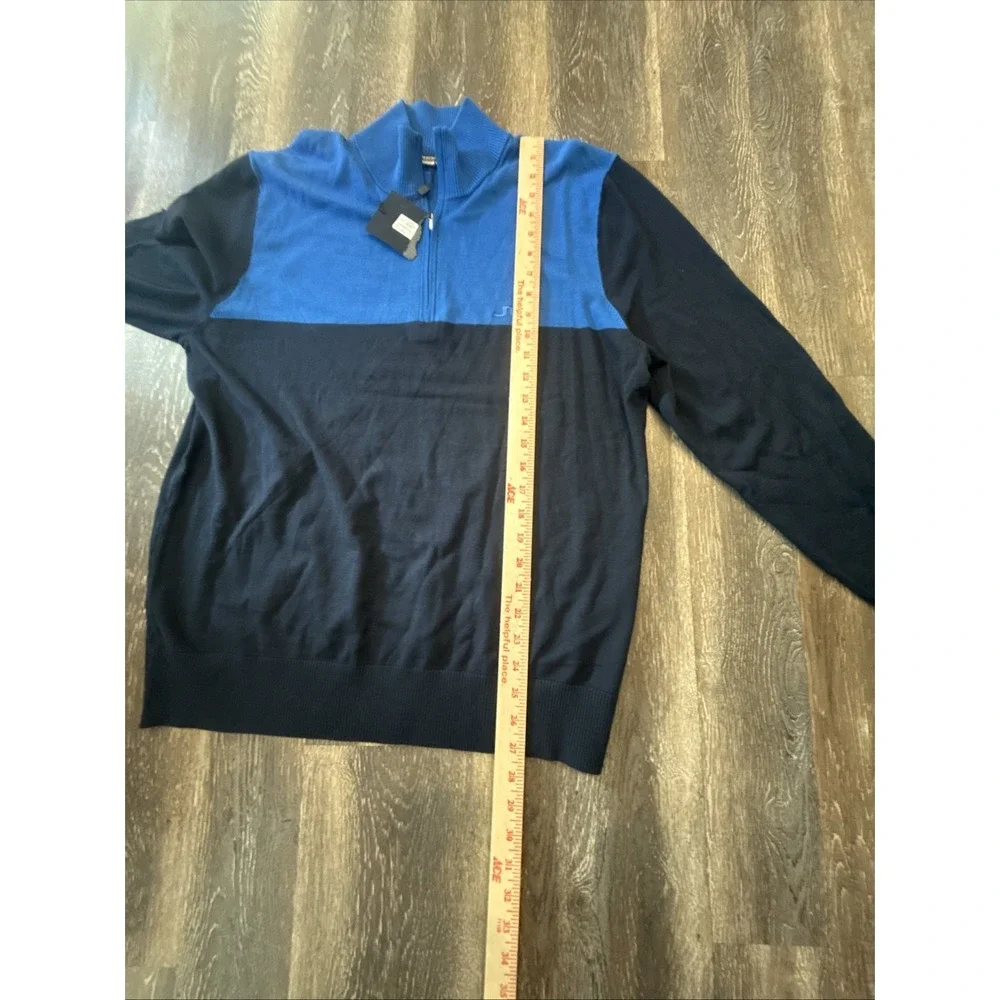 J. Lindeberg Golf Mens Large Jeff Knitted Sweater JL-Navy NWT